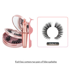 Reusable Magnetic Eyelashes And Magnetic Eyeliner Set