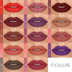 FOCALLURE™ 14 Matte Creamy Liquid Lipsticks - royalchoice-lashes.myshopify.com